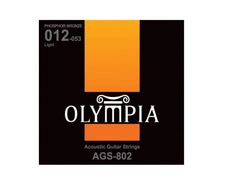 סט מיתרים לגיטרה אקוסטית 0.12 AGS 802 OLYMPIA